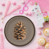 Pine Cone Papieren Bordje (Feest)