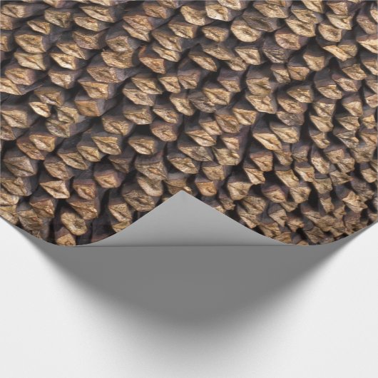 Pine Cone Pattern Cadeaupapier (Hoek)