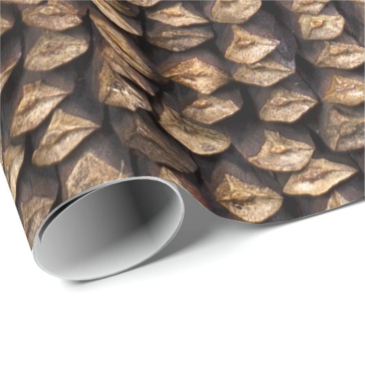 Pine Cone Pattern Cadeaupapier (Rol Hoek)