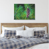 Pine Cone Portrait Canvas Afdruk (Insitu (Slaapkamer))