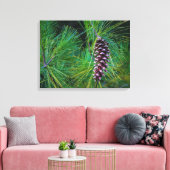 Pine Cone Portrait Canvas Afdruk (Insitu (Woonkamer))