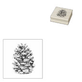 Pine Cone Rubberstempel (Gestempeld)