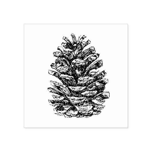 Pine Cone Rubberstempel (Afrduk)