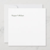 Pine Cone Seasons Greetings Briefkaart (Achterkant)
