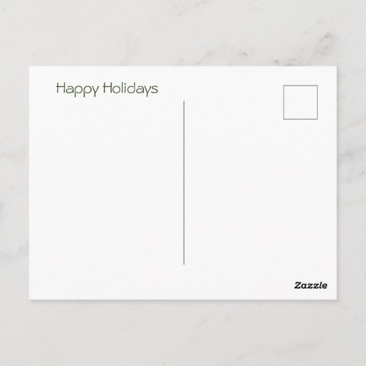 Pine Cone Seasons Greetings Briefkaart (Achterkant)