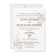 Pine Cone Silhouet Bruiloft