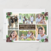 Pine Cone Six Fotocollage Aangepast Kaart (Voorkant)