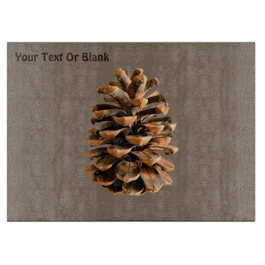 Pine Cone Snijplank (Voorkant)
