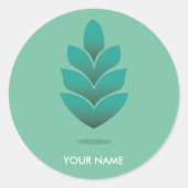 PINE CONE STICKER PASTEL TURQUOISE (Voorkant)