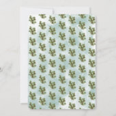 Pine cone tak waterverf Quinceañera Kaart (Achterkant)