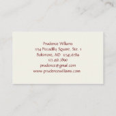 Pine Cone Tree Branch Waterverf Botanisch Visitekaartje (Achterkant)