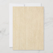 Pine Cone Wedding Invitations Kaart (Achterkant)