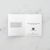 Pine cone winter groet business logo feestdagen kaart (Binnen)