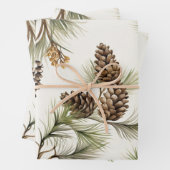 Pine cone Wrapping Papier Inpakpapier Vel (In situ)