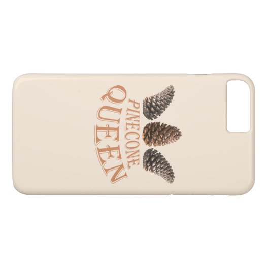 Pine-conenkoningkoningin Case-Mate iPhone Case (Achterkant (Horizontaal))