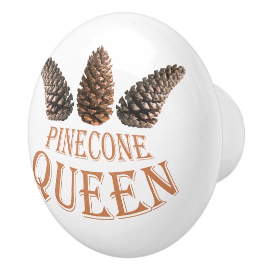 Pine-conenkoningkoningin Keramische Knop (Rechts)