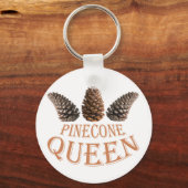Pine-conenkoningkoningin Sleutelhanger (Voorkant)