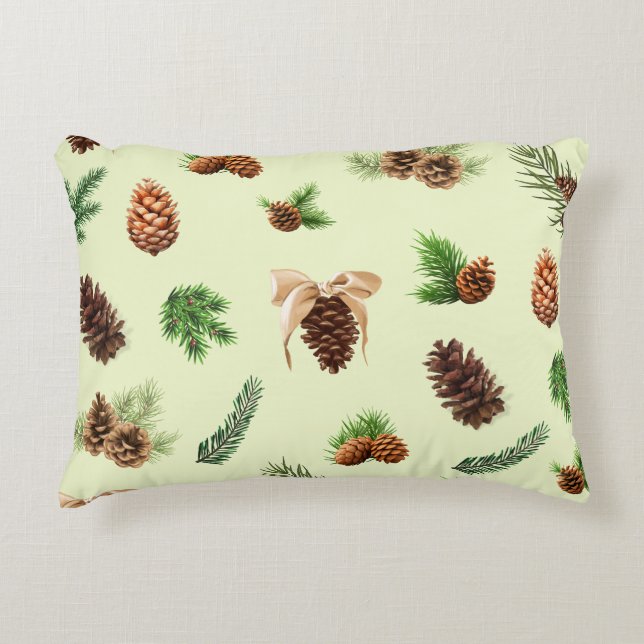 Pine Cones Accent Kussen (Voorkant)