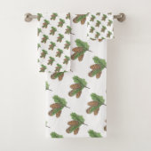pine cones bad handdoek (Insitu)
