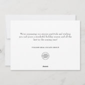 Pine Cones Branch-kerstgroet Feestdagenkaart (Achterkant)