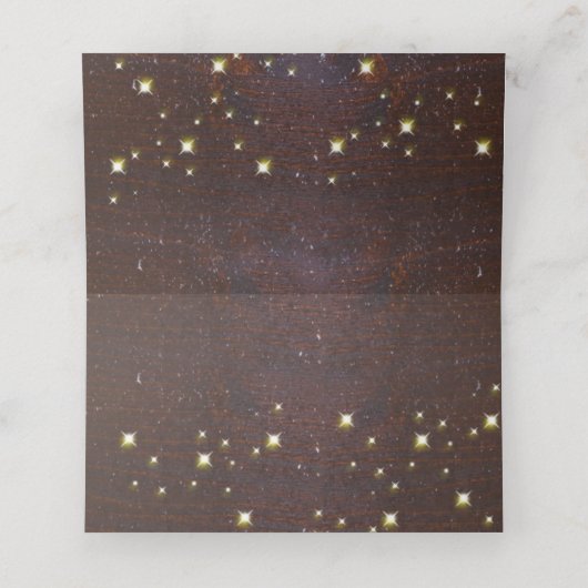 Pine Cones Branch Rustic Holiday Kerstfeest Plaatskaartje (Binnenkant ongevouwen)