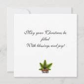 Pine Cones & Branches kerstkaart (Achterkant)