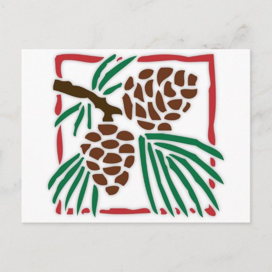 Pine Cones Briefkaart (Voorkant)