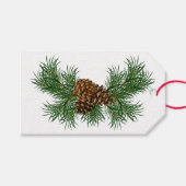 Pine Cones Cadeaulabel (Voorkant (Horizontaal))