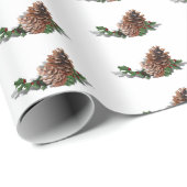 Pine Cones Christmas  Cadeaupapier (Rol Hoek)