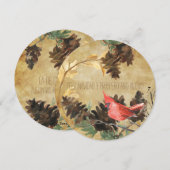 Pine Cones en Birds International Holiday Card Feestdagenkaart (Voorkant / Achterkant)