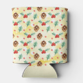 Pine Cones en Holly Kerstpattern Blikjeskoeler (Achterkant)