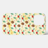 Pine Cones en Holly Kerstpattern Case-Mate iPhone Case (Achterkant (horizontaal))