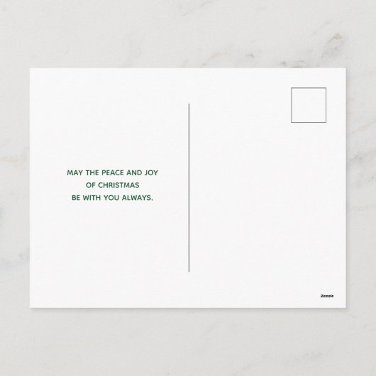 Pine Cones en Holly Kerstpattern Feestdagenkaart (Achterkant)