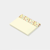 Pine Cones en Holly Kerstpattern Post-it® Notes (Schuin)