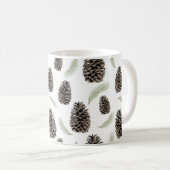 Pine Cones en Needles Coffee Mok (Voorkant rechts)