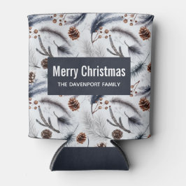 Pine Cones en Pine Needles Kerstpatroon Blikjeskoeler