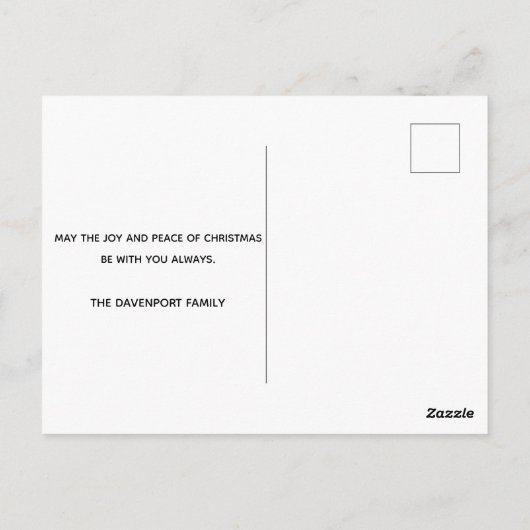 Pine Cones en Pine Needles Kerstpatroon Briefkaart (Achterkant)