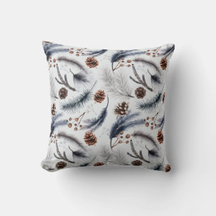 Pine Cones en Pine Needles Kerstpatroon Kussen