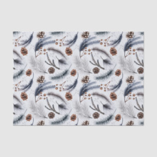 Pine Cones en Pine Needles Kerstpatroon Tissuepapier