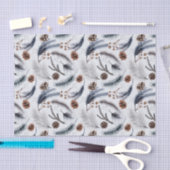 Pine Cones en Pine Needles Kerstpatroon Tissuepapier (Craft)