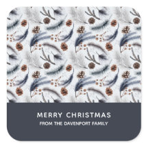 Pine Cones en Pine Needles Kerstpatroon