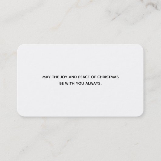 Pine Cones en Pine Needles Kerstpatroon Visitekaartje (Achterkant)