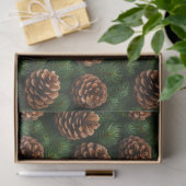 Pine Cones en Spruce Tree Springs Decoupage Tissuepapier (Geschenk)