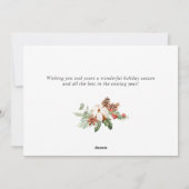 Pine Cones Fir Wreater kerstgroet PHOTO Feestdagenkaart (Achterkant)