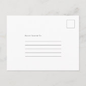 Pine Cones Foliage Kerst Bruiloft Save the Date Aankondigingskaart (Achterkant)