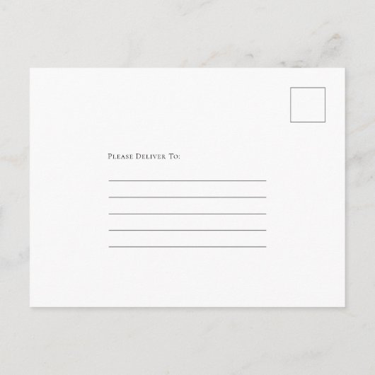 Pine Cones Foliage Kerst Bruiloft Save the Date Aankondigingskaart (Achterkant)