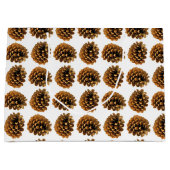 Pine cones Gift Bag Groot Cadeauzakje (Voorkant)