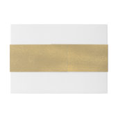 Pine Cones Gold Wedding Belly Band Uitnodigingen Wikkel (Achterkant Voorbeeld)