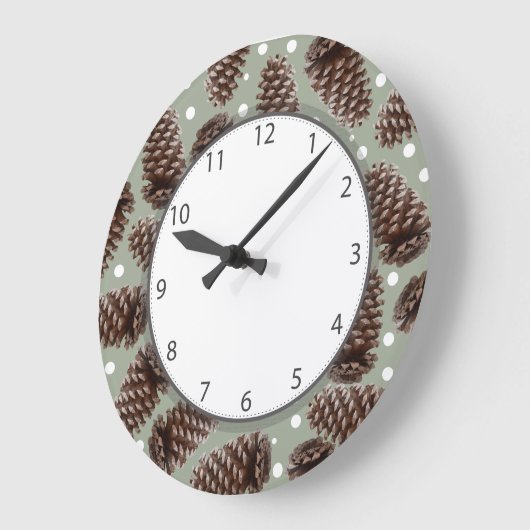 Pine Cones Grote Klok (Hoek)