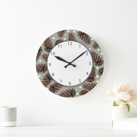 Pine Cones Grote Klok (Huis)